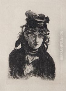 Baudelaire De Profil En Chapeau
And
Berthe Morisot by Edouard Manet