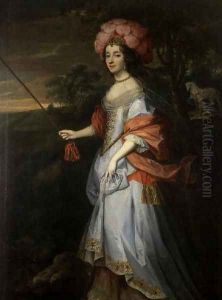 A Lady in Masquerade Costume, c.1679