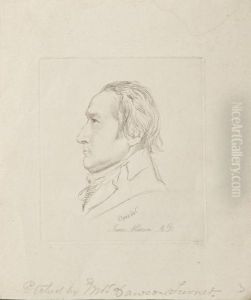 Baudelaire De Profil En Chapeau by Edouard Manet