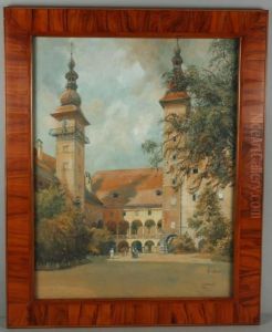 "landhaushof In Klagenfurt" by Eduard Manhart