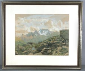 "gebirgslandschaft" by Eduard Manhart