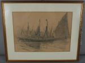 "fischerboote" by Eduard Manhart