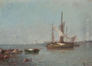 Marina Y Vista Rural by Frederic Marius Maniquet