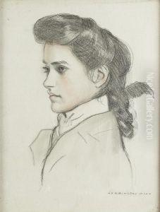 Portrait Study Of A Girl Portrait Study Of A Girl