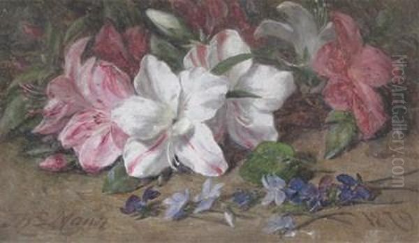 Azaleas And Violets - view 1