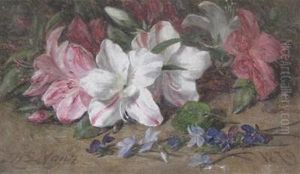 Azaleas And Violets