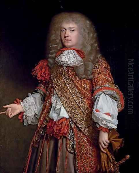 Portrait of Sir Edward Turner (1642-1721), three-quarter-length, in a red coat with gold embroidery and lace collar and cuffs - view 1