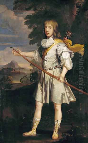Portrait of a young man, possibly Anthony Henley, son of Sir Robert Henley, of The Grange, Hampshire, full-length - view 1