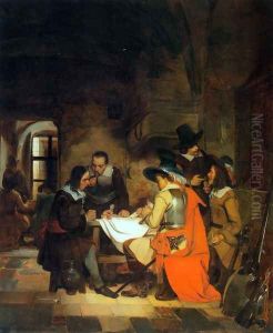The Cardplayers by Florent Willems