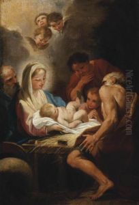 The Adoration Of The Shepherds by Carlo Maratta or Maratti