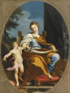 An Allegory Of Painting by Carlo Maratta or Maratti