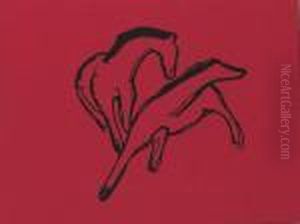 Zwei Pferdchen by Franz Marc