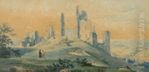 Les Ruines Du Chateau De Pierrefonds by Pierre-Antoine Marchais
