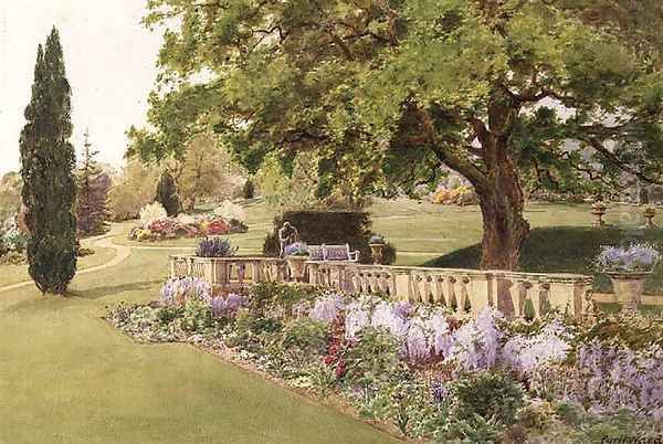 Formal Gardens seen from the Herbaceous Border - view 1
