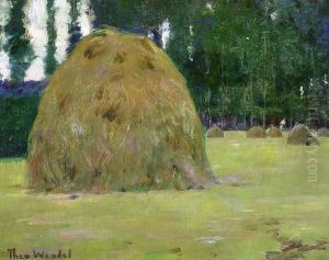 Haystacks in Giverny, France by Theodore Wendel