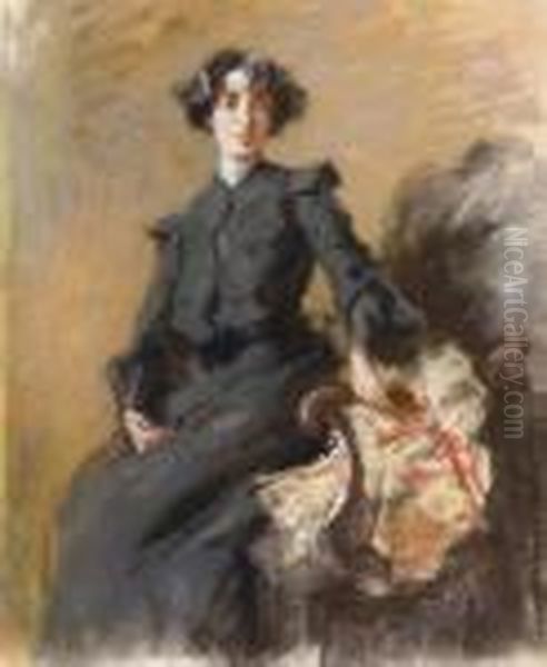Giovane Donna In Salotto - view 1