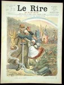 Thank You, Father Victory, front cover of Le Rire Rouge, 2 January 1915 by Adolphe Willette