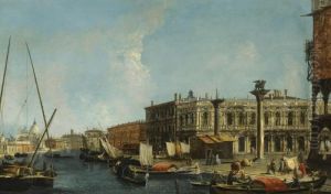 Venice, A View Of The Molo From The Bacino Di San Marco