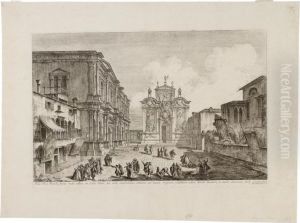 Campo San Rocco by Michele Marieschi