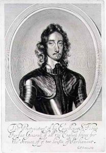 Portrait of Thomas, Lord Fairfax (1612-71) engraved by William Faithorne (1616-91)