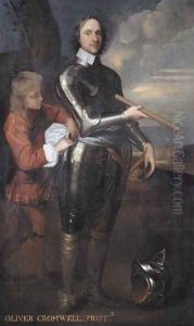 Oliver Cromwell (1599-1658) Lord Protector of England, c.1650 by Robert Walker