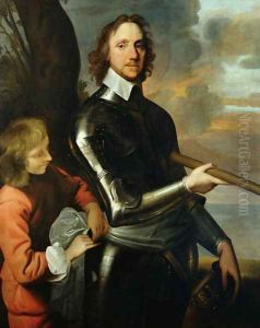 Portrait of Oliver Cromwell (1599-1658) 1649 by Robert Walker
