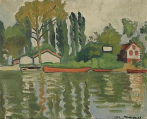 Les Peupliers A Villennes by Albert Marquet