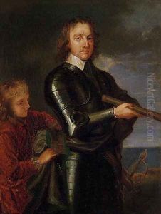Portrait of Oliver Cromwell (1599-1658) 2 by Robert Walker