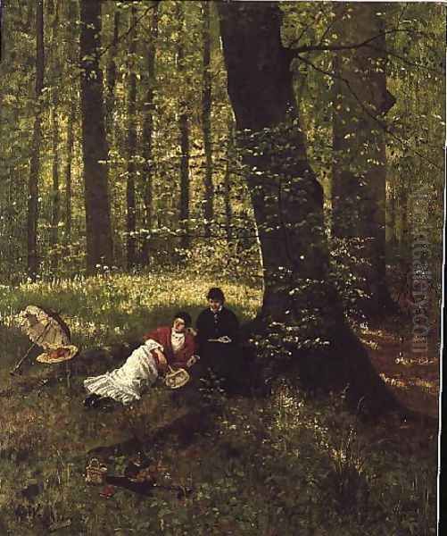 Reading in the Woods - view 1