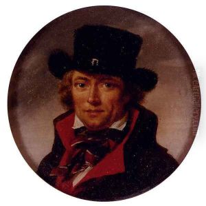 Portrait Of A Man, Possibly A Self-Portrait by Jean Baptiste Joseph Wicar