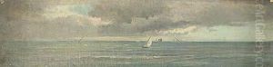 Marina Con Veleros by Ramon Marti Y Alsina