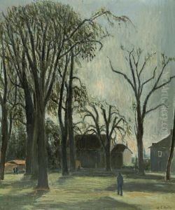 Contre Jour - Landschaft by Eugene Louis Martin