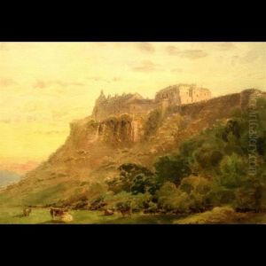 Grazing Cattle Below Fortress by Henry Martin