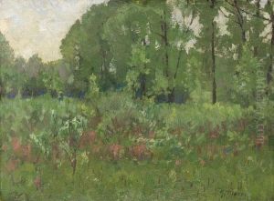 Sommerlicher Waldrand by Gustav Marx