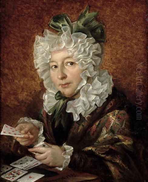 Portrait of a Woman Playing Patience, 1829 - view 1