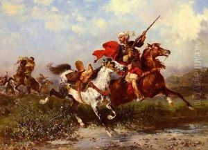 Combats De Cavaliers Arabes (Battle of the Arab Cavaliers) by Georges Washington