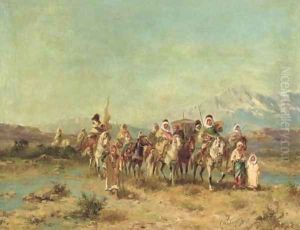 An Arab Caravan by Georges Washington