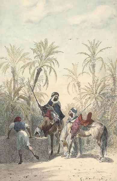 Warriors at the oasis - view 1