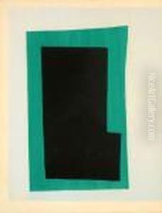 Composition Verte Et Noire Sur Fond Ciel by Henri Matisse