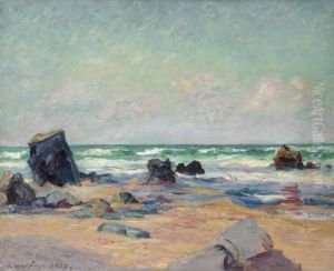 Maree Basse A La Plage De Port-blanc, Presqu'ile De Quiberon