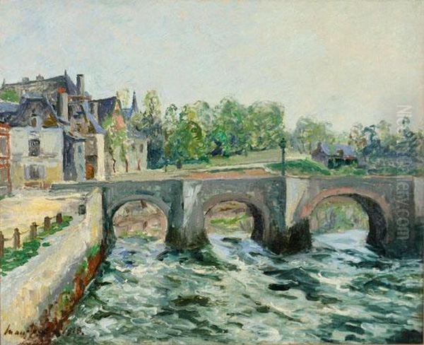 Le Pont Saint-goustan A Auray: Morbihan - view 1