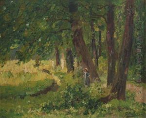 Jeune Fille Dans Un Sous Bois