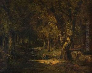 Lavandiere Dans La Foret.
