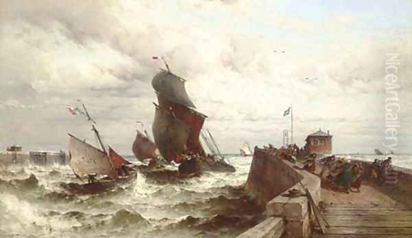 Ships entering a Port in a Storm - view 1