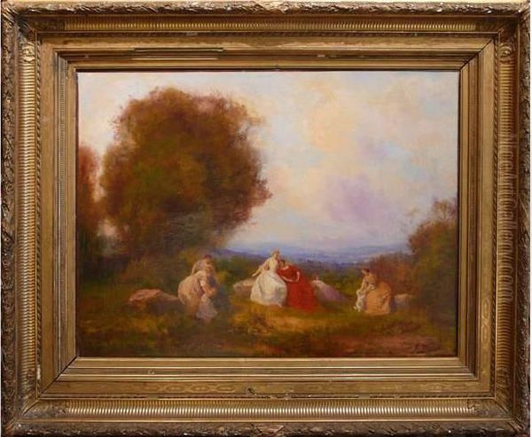 Elegantes Dans Un Paysage - view 1