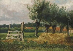 Landschap Met Knotwilgen: Landscape With Willow Trees by Anton Mauve