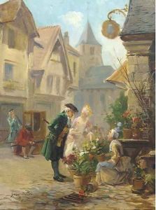 Choosing summer blooms by Emile-Georges Weiss