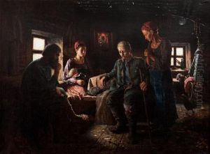 Sad News. by Vasily Maximovich Maximov