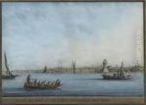 Views Of Rhodes: A Sunset View
Of The Harbour Of Rhodes, Where The Colossus Is Believed To Have Stood;
And View Of The Port And City Of Rhodes by Luigi Mayer