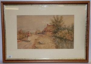 A Girl Walking In A Lane